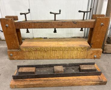 Hand made Heavy-Duty Wood Press. Great for laminating wood with resin.