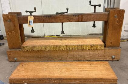 Hand Made, Heavy duty wood press, made for laminating.