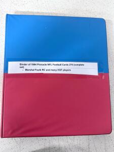 1994 Pinnacle NFL Card Set, 270 Cards, Binder, Marshall Faulk RC, Hall of Fame Players