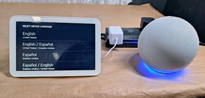 (1) Amazon Echo Show, (1) Amazon Echo Dot & (1) Phillips Power Strip