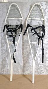 (1) Pair Of Vintage Military Metal Snowshoes, 46"L x 12"W
