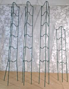 (4) Tower Style Garden Trellises, (3) 50"T & (1) 33"T