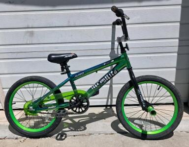 Avigo Pro 18 BMX Bicycle, 18" Wheels, Hi-Ten Steel Frame, Single Speed, Green/Black