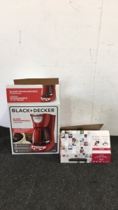 Black + Decker Coffeemaker, LG Samsung Blu-Ray Disc/DVD Player