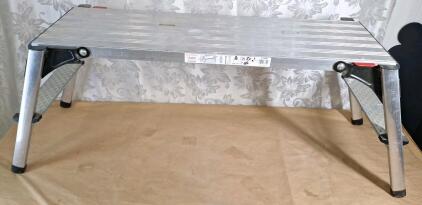 (1) Leifheit Aluminum Folding Plateau Work Bench, 40"L x 12"W x 19"T