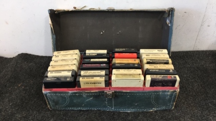 Box of (24) 8-Track Tapes