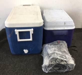 Xbox 360 with (1) Controller, (2) Coolers