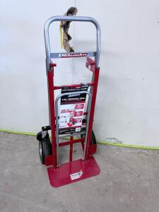 Milwaukee 47180 3-in-1 Convertible Hand Truck, 800 lb Capacity, Steel Frame, Flat-Free Tires