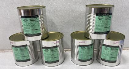 6-Pack Family Home Storage Quick Rolled Oats, #10 Cans, 2.6 lbs Each, 30-Year Shelf Life