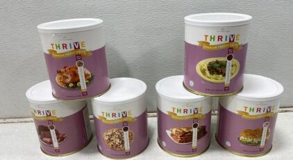 Whats for Dinner? (6) Cans of Freezed Dried Meals -Pizza and More