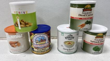 Emergency Food Storage Lot, #10 Cans, Vegetables & Soup Mix, 6 Varieties (Augason/Thrive/etc)