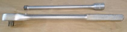 (1) 20" Long 3/4" Drive Ratchet & (1) 16" Long 3/4" Drive Extension