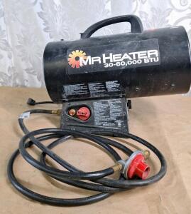 (1) Mr. Heater 60,000 BTU Forced-Air Propane Heater