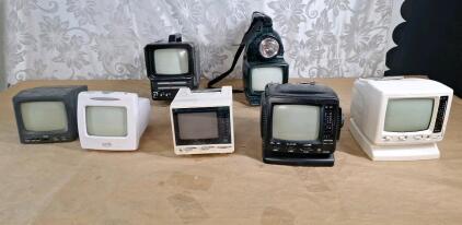(7) Vintage Mini TVs