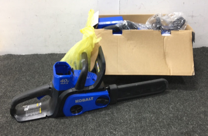 (2) 40V Kobalt Chainsaws