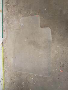 2 Clear PVC Chair Mat for Carpeted Floors, 45" x 53", with Lip