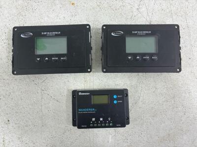 (2) Dometic GOPOWER 30 AMP Digital Solar Controller. RENOGY Wanderer PG 10a Pwm Solar charge Controller.