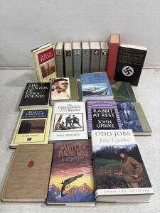 In Search of Lost time vol 1-6 by Marcel Proust and other assorted books.