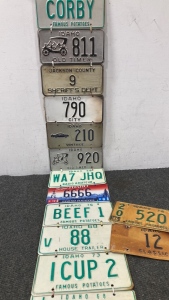 Vintage License Plates