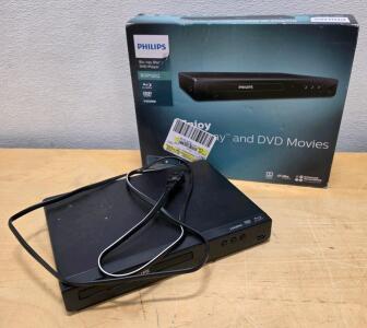 Philips BDP1502 Blu-ray Disc & DVD Player, HDMI, Coaxial Digital, with Box & Power Cable