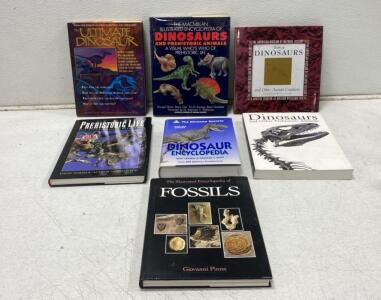 Lot of 7 Books on Dinosaurs, Fossils, Prehistoric Life (Hardcover/Softcover Mix)