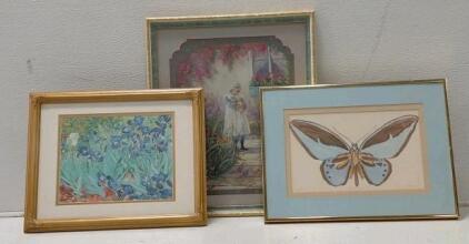 Set of Three Framed Art Prints by Bettie Felder and Michelle Oppenheimer