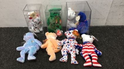 (9) Different Beanie Babies