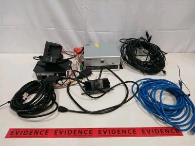 Panasonic WV-VC31 Vehicle Network Camera w/ Arbitrator Charger, Bracket & Cables, S/N RKA00080