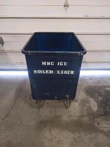 Sani Trux 440-12 Soiled Linen Laundry Cart, 12 Bushels, 37"x27"x35", Dark Blue