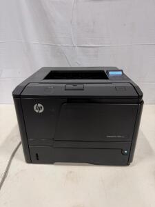 HP LaserJet Pro 400 M401n Monochrome Laser Printer, 35ppm, Ethernet, 1200x1200dpi, CZ195A