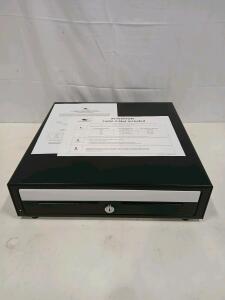 APG Vasario Series POS Cash Drawer, MultiPRO Interface, 16.2" x 16.3" x 4.3", Black/Stainless