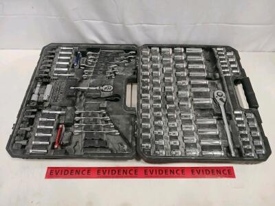 Kirkland Signature 150-Piece Mechanics Socket & Wrench Tool Set SAE/Metric with Ratchets & Case