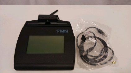 Topaz TM-LBK755SE-HSB-R SignatureGem LCD 4x3 with MSR, USB Interface, Backlit Display