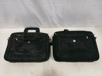 Dell Laptop Briefcase Black Nylon, Fits Up To 15.6" Laptop, Dual Handles & Strap, 16"x12"x4"