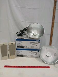 Altec Lansing ACS21W Speakers, Brother TN-750 Toner, Clamp Work Lights Bundle