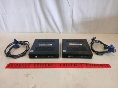 (2) HP EliteDesk 800 G2 Mini, Intel Core i5, 8GB RAM, No Drive