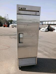 True T-23F-HC Single Door Upright Commercial Freezer, 23 cu. ft., Stainless Steel