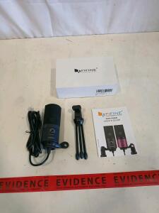 FIFINE K669B USB Condenser Microphone with Tripod Stand, Cardioid, Black, Plug & Play
