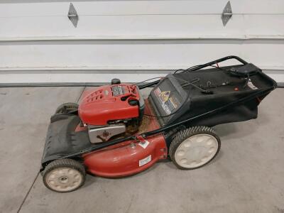 Troy-Bilt 21" Self-Propelled Mower, Briggs & Stratton 190cc, Rear Bag, Mulch, Side Discharge