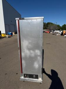 Cres Cor Mobile Heated Holding Cabinet, 12 Sheet Pan Capacity, Thermostat, Full Solid Door, Aluminum