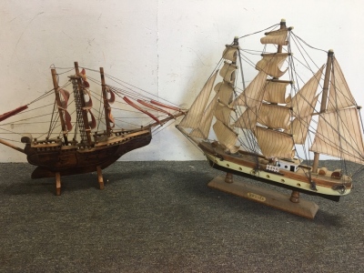 (2) Model Ships