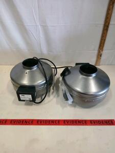 iPower 4" Inline Duct Fan, 190 CFM, 74W, IP44, Metal Housing, Serial #IP4BHBA2995 & #IP4BHBA2981