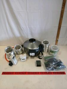 iPower 4" Inline Ventilation Kit, 190 CFM, Timer, Kill A Watt Meter, Rope Hangers, Ducting