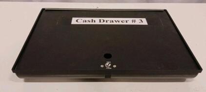 Black 5-Bill 5-Coin POS Cash Drawer with Manual Key Lock