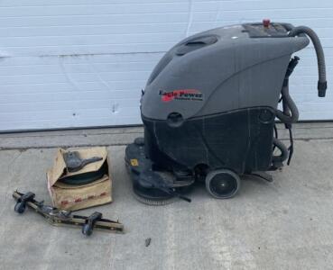 Eagle Power 25" Walk-Behind Floor Scrubber, 24V Battery, Dual Brush, 19 gal Tanks ( Unable To Test )