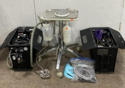 Aseptico Portable Dental Suction Units w/ 2 Collection Bottles (FR-2)