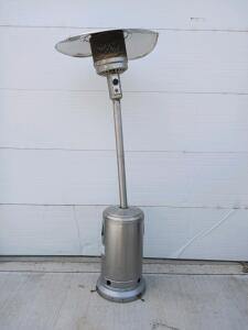 Commercial Stainless Steel Propane Patio Heater, Push-Button Ignition, 46,000 BTU
