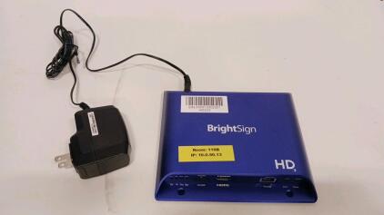 BrightSign HD223 Digital Signage Media Player HDMI microSD Ethernet Serial# 33E812002351