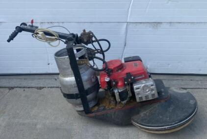 27" Propane Floor Burnisher, Honda Engine, 20 lb Tank, Safety Cut-off, Commercial Buffer - Unable to Test