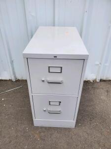 Steel 2-Drawer Vertical Filing Cabinet, Light Gray, (zone -2)